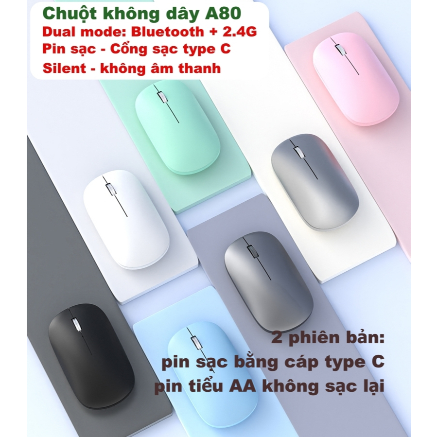 Chuột Không Dây M280 Chống Ồn Tích Hợp Kết Nối Bluetooth + USB 2.4Ghz Làm Việc Chơi Game Văn Phòng | BigBuy360 - bigbuy360.vn