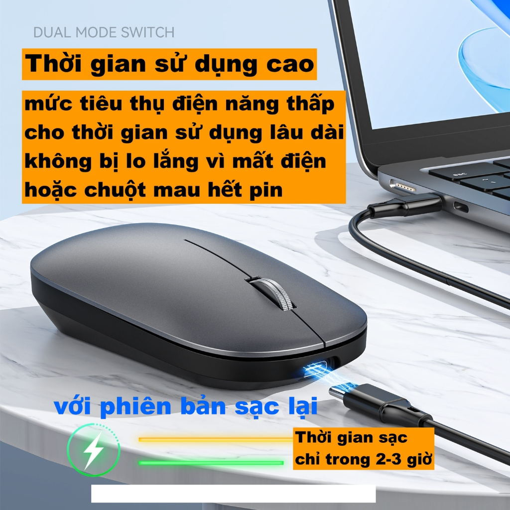 Chuột Không Dây M280 Chống Ồn Tích Hợp Kết Nối Bluetooth + USB 2.4Ghz Làm Việc Chơi Game Văn Phòng | BigBuy360 - bigbuy360.vn