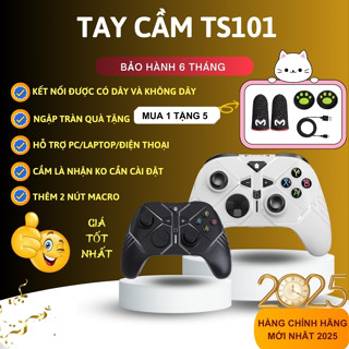 🎁Tặng Bọc Joystick🎁 Tay Cầm Chơi Game không dây blutooth chơi fifa online 4 TS101 cần analog xoay 360 Dùng cho PC,Laptop