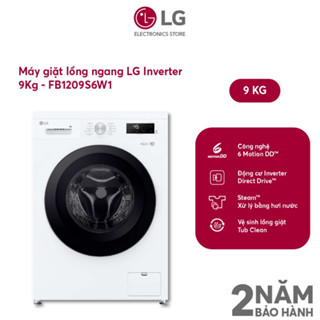 Máy Giặt LG Inverter 9 Kg FB1209S6W1 - SHOP Miễn phí GIAO + LẮP Hà Nội