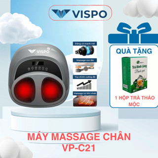 Máy massage chân VISPO VP-C21, Massage với túi khí, sưởi ấm bấm huyệt lòng bàn chân + Tặng Trà Thảo Mộc