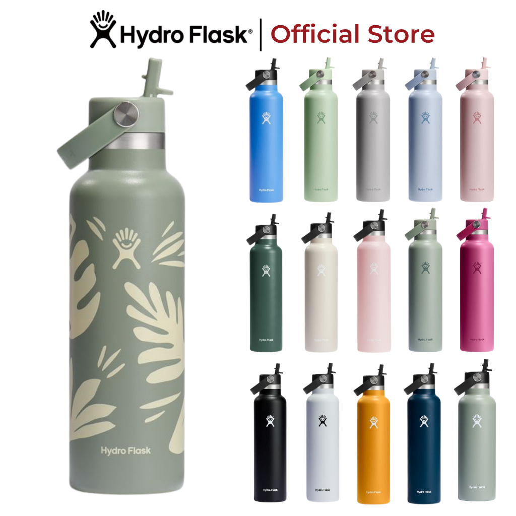 Bình giữ nhiệt Hydro Flask 621 ml Standard Flex Straw Cap 21 oz có nắp ống hút tiện lợi, chính hãng | BigBuy360 - bigbuy360.vn
