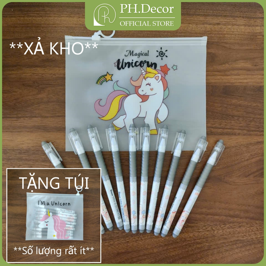 [XẢ KHO 10/20, Tặng túi] Bút Gel Xóa Được Flex School FLEX-GELE002 – Ngòi 0.5mm | Chính Hãng