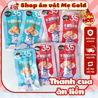   Túi lưới 30 gói  Snack thanh cua Gấu Trắng thanh cua tẩm vị ăn liền sỉ đồ ăn vặt 