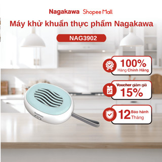 [LIVE] Máy khử khuẩn thực phẩm Nagakawa mini, máy rửa thực phẩm rau củ quả NAG3902, 2 chế độ khử khuẩn, bảo hành 1 năm