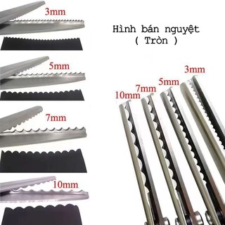Kéo Cắt Răng Cưa – Răng Cưa Tam Giác, Răng Cưa Bầu Tròn – Đa Kích Thước