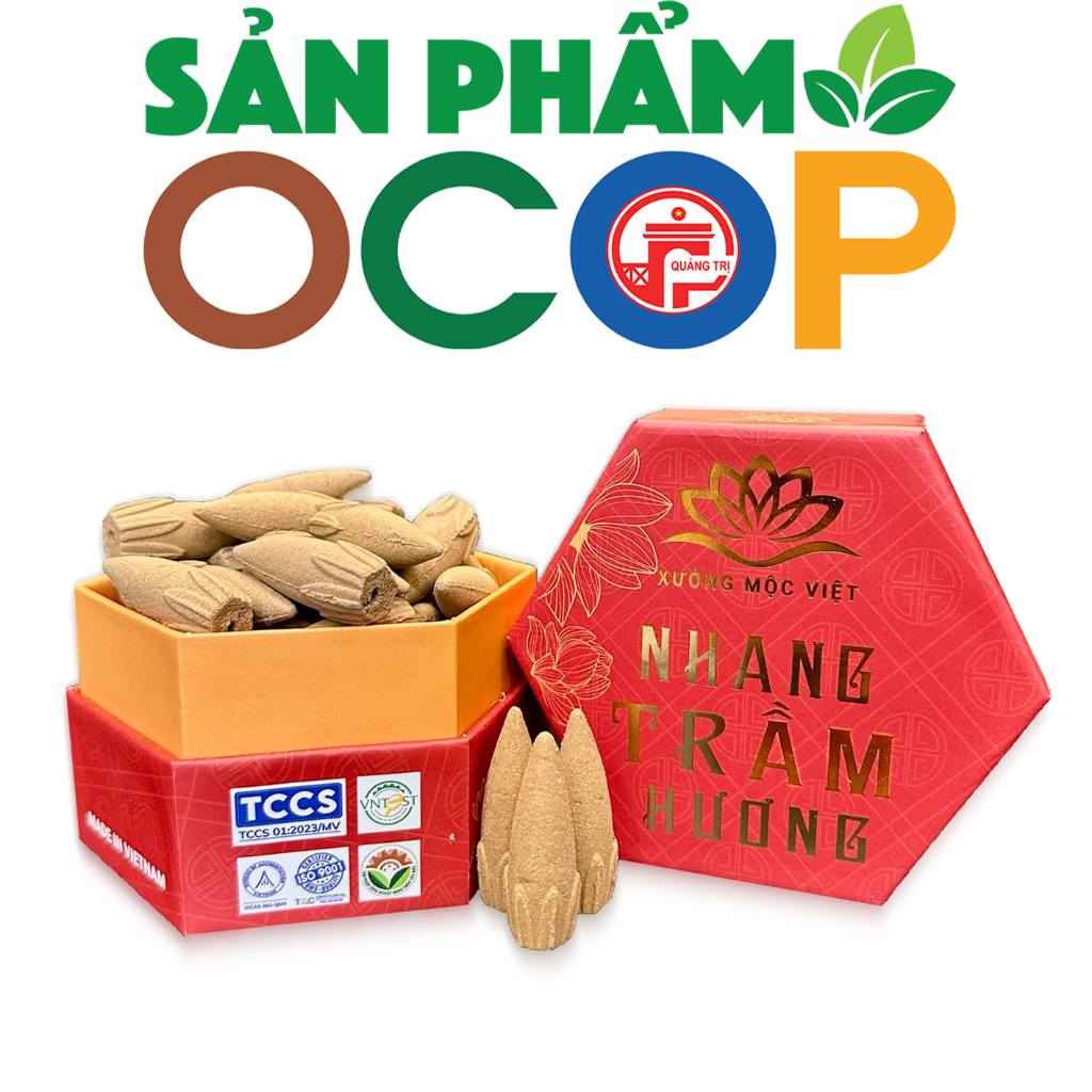 Nhang nụ trầm hương cao cấp khói ngược xông nhà thơm chất lượng OCOP, ISO 9001 - Xưởng Mộc Việt