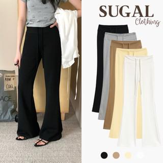   HÀNG LOẠI 1 Quần Dài Ống Loe Cạp Trễ Dây Rút Phong Cách Thể Thao Chất Cotton Cao Cấp Basic Thời Trang Sugal QUAN NU 140 