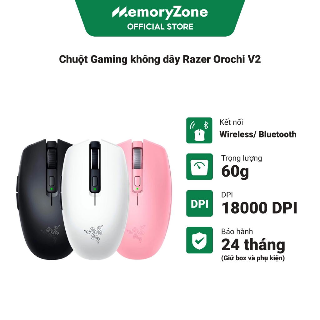 Chuột Gaming không dây Razer Orochi V2 - Hàng Chính Hãng