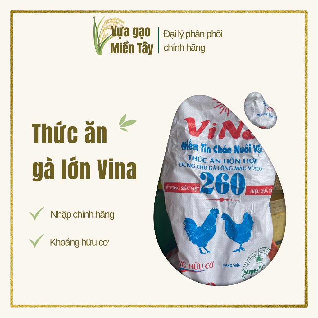 (1kg) Thức ăn gà lớn VINA 260