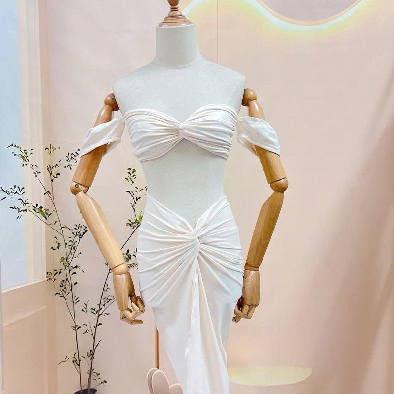 [ĐỒ BƠI CAO CẤP] Bikini, áo tắm đi biển XOẮN TAY CON mix quần chip sexy kèm chân váy sang chảnh (nhiều màu) | BigBuy360 - bigbuy360.vn