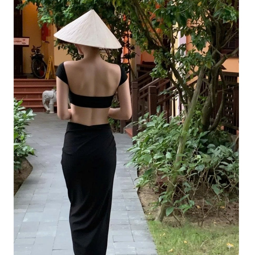 [ĐỒ BƠI CAO CẤP] Bikini, áo tắm đi biển XOẮN TAY CON mix quần chip sexy kèm chân váy sang chảnh (nhiều màu) | BigBuy360 - bigbuy360.vn