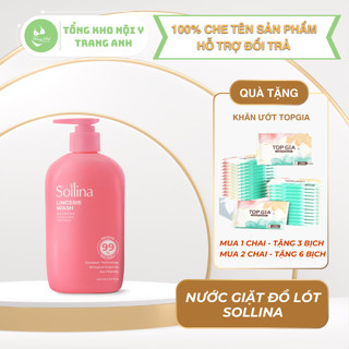 Nước Giặt Đồ Lót Chuyên Dụng Sollina 400ML Chiết Xuất Thiên Nhiên, Dịu Nhẹ Cho Da, Bảo Vệ Vùng Kín