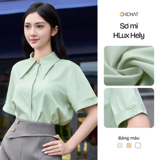 Áo Sơ Mi Nữ CCHAT HLux Hely Chất Liệu Thoải Mái Cao Cấp 15FNT2027ST