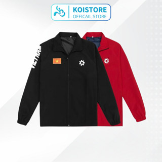 Áo khoác gió đội tuyển VIỆT NAM - Áo khoác Gió In Cờ Đỏ Sao Vàng Giữ Ấm Chống Thấm Nắng mưa (Koi Store)