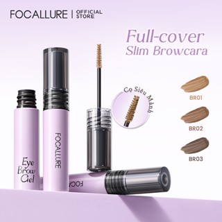   Livestream  Focallure Mascara Lông Mày Mềm Mờ Màu Tự Nhiên Không Vón Cục Chống Thấm Nước 24H 5g 
