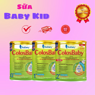   Mẫu Mới-VỊ THANH NHẠT  COLOSBABY Gold0+,1+,2+ đủ số lon 800gr  Date 2027  