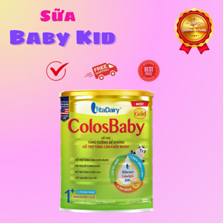 (VỊ THANH NHẠT]ColosBaby Gold1+(1-2 tuổi)lon 800gr(DATE MỚI NHẤT-A)