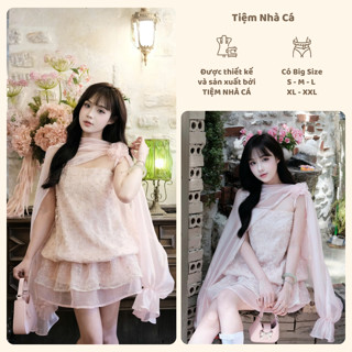  Set váy nữ hồng bồng bềnh mùa thu tiểu thư trễ vai chân váy xòe mặc biển đi tiệc cafe sinh nhật  Hera Set  Tiệm Nhà Cá 
