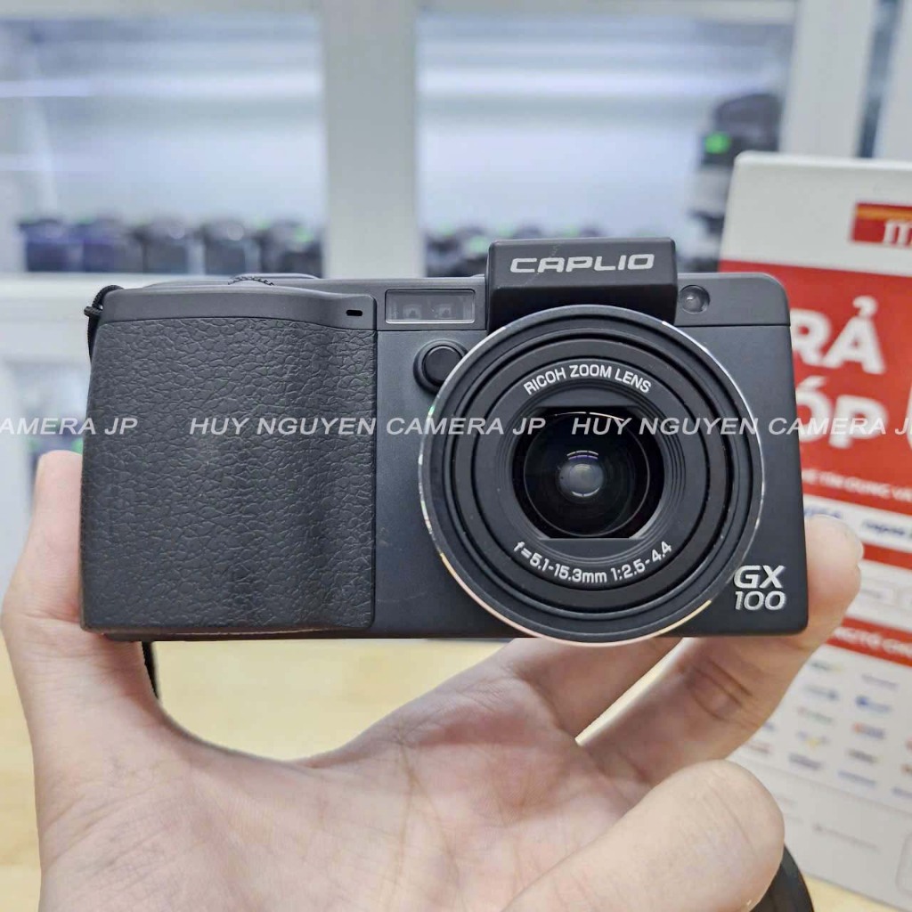 Máy ảnh Ricoh GX100 đẹp , Kính ngắm Ricoh VF-1.  Ricoh Caplio GX100 Hoạt động tốt mọi chức năng .