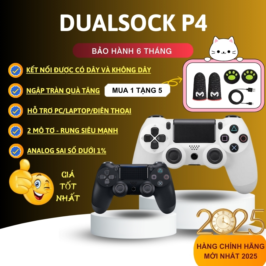 🎁Tặng Bọc Joystick🎁 Tay cầm chơi game fifa online 4 P4, Tay cầm chơi game bluetooth có dây và không 
