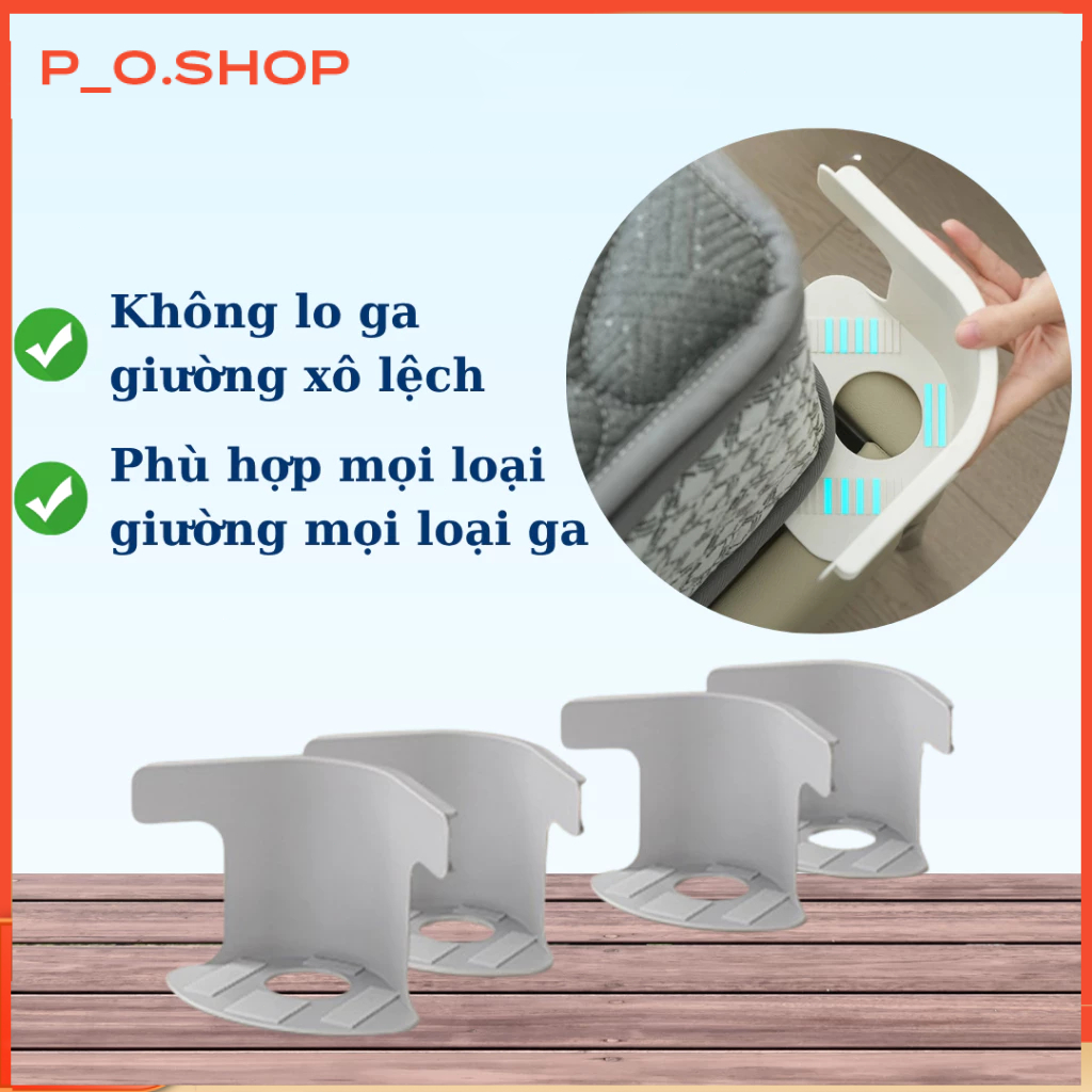 【🔥Rẻ】Kẹp cố định ga giường, chống xô lệch, giữ ga chắc chắn cho giường ngủ, phù hợp với mọi loại giư