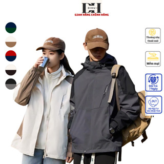 Áo khoác gió nam nữ DIHU, áo gió dù đôi vải tráng bạc chống nước, bụi, nắng đi phượt, leo núi mùa thu đông