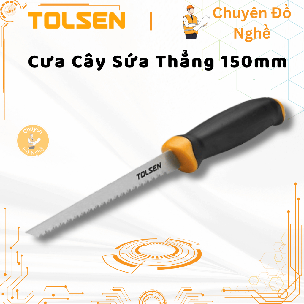 Cưa Cây Sứa Thẳng 150mm TOLSEN 31013 - Hàng chính hãng.