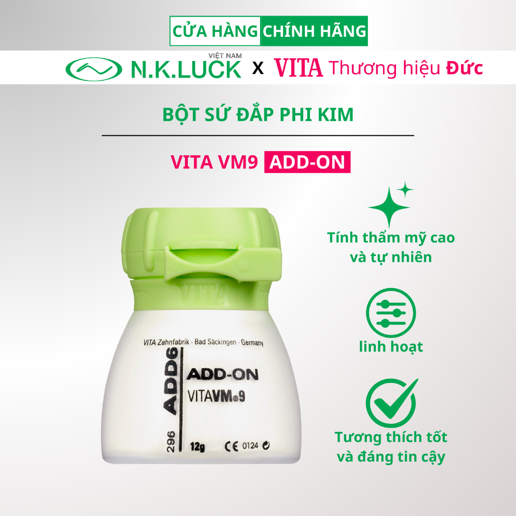 Bột sứ nha khoa VITA VM9 Add-on | Bột đắp veneer, zirconia