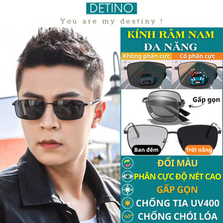  Kính râm nam phân cực mắt kính đổi màu khi ra nắng chống tia UV đi đường chống bụi thời trang cao cấp có gấp gọn K28 