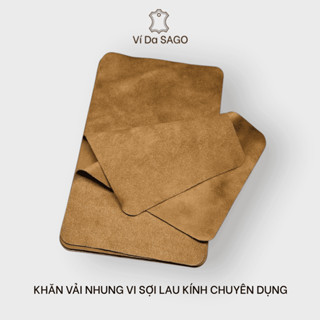 Khăn vải nhung vi sợi lau kính chuyên dụng cao cấp _ Ví Da SAGO
