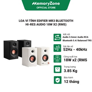 Loa vi tính Edifier MR3 Black/White Bluetooth Hi-Res Audio 18W x2 (RMS) - Bảo hành 12 tháng