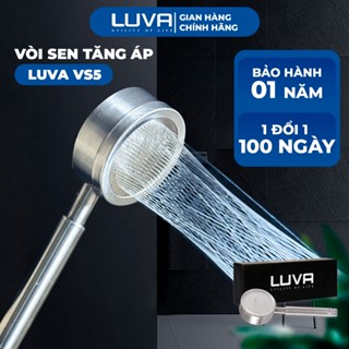 Vòi Sen Tăng Áp LUVA VS5 Inox 304, Bảo Hành 1 Năm, Đổi Lỗi 100 Ngày, Phun Nước Dạng Xoắn Ốc