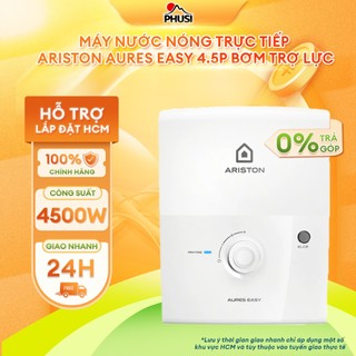   GIAO TOÀN QUỐC  AURES EASY 4.5P - Máy nước nóng trực tiếp Ariston AURES EASY 4.5P - BH Chính Hãng 