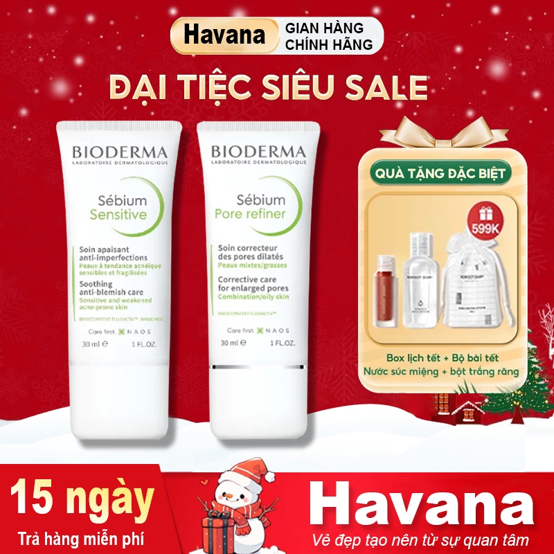 Kem Dưỡng Bioderma Sébium Sensitive Cho Da Mụn Nhạy Cảm 30ml