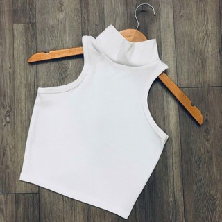 Áo ba lỗ cổ lọ siêu đẹp, áo ba lỗ cổ lọ dáng chuẩn ôm body - RUBY CLOTHING A12