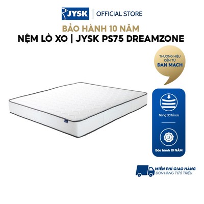 Nệm lò xo | JYSK PS75 DREAMZONE | R160/180xD200xC26cm