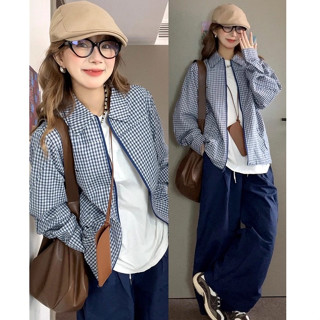  áo khoác nữ thu đông màu xanh local brand Salute áo có cổ girl phố 