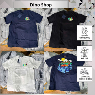 Áo Phông Eo Vì Thêu Chữ Phối Hình Chiếc Thuyền đỏ Trước Ngực Cực Chất - Áo Phông Nam Nữ Thêu Hai Mặt Cực Đẹp