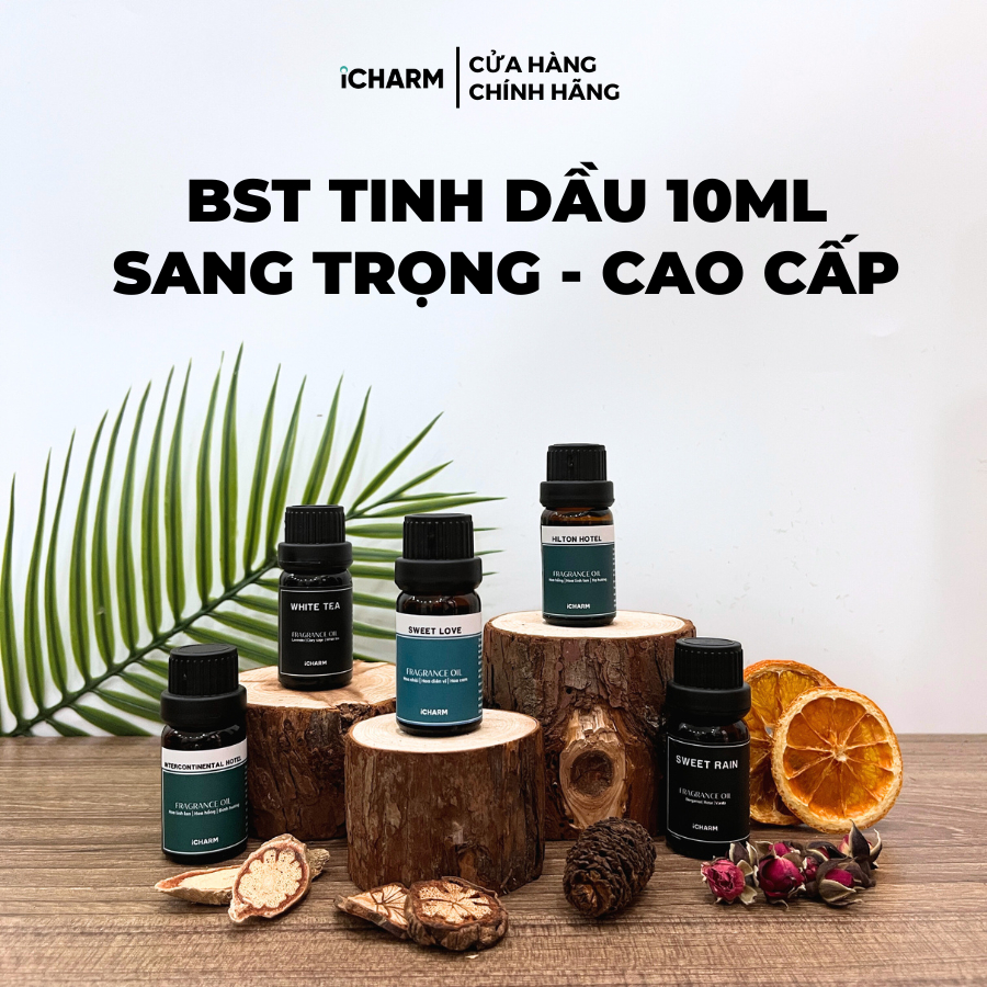 Tinh dầu xông phòng iCHARM 10ml hương nước hoa, khách sạn sang trọng