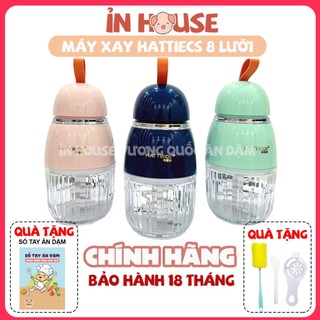 MÁY XAY ĂN DẶM ĐA NĂNG HATTIECS 8 DAO DUNG TÍCH 300ML CAO CẤP BẢO HÀNH 18M