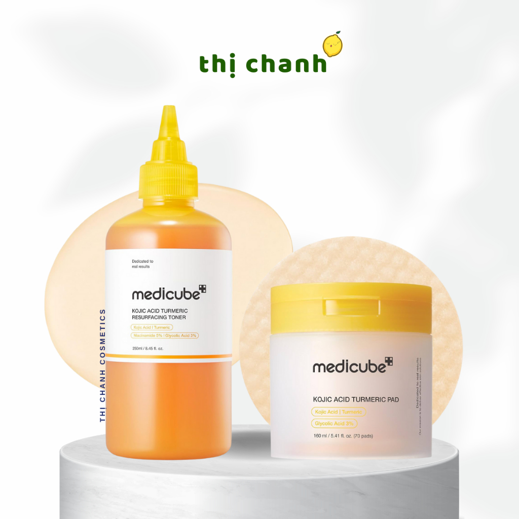 Toner/ Toner Pad Dưỡng Sáng, Mờ Thâm MEDICUBE Kojic Acid Turmeric Resurfacing Toner/ Toner Pad