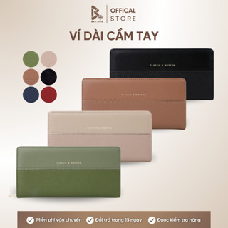 Ví Nữ Dài BEEBAG Nhiều Ngăn Da PU Cao Cấp, Cầm Tay Sang Trọng, Thiết Kế Mới, Khóa Kéo