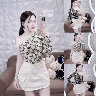 (DƯỚI 52KG) ÁO HOTGIRL LỆCH VAI CHẤT VOAN LƯỚI MỊN QC LOẠI 1-NGỌC CHÂU FASHION