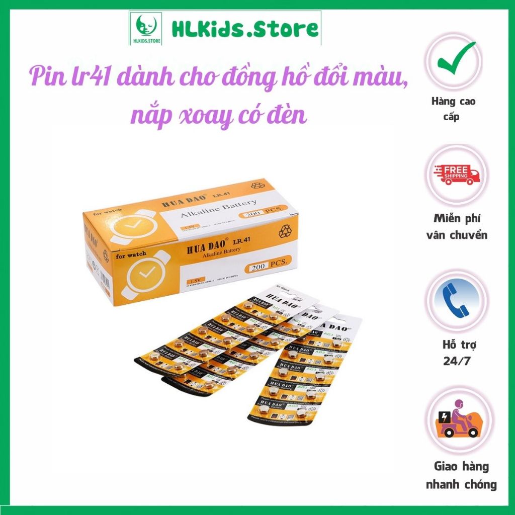 Combo 2 vỉ pin AG3/LR41, AG10/LR1130, AG4/LR626A