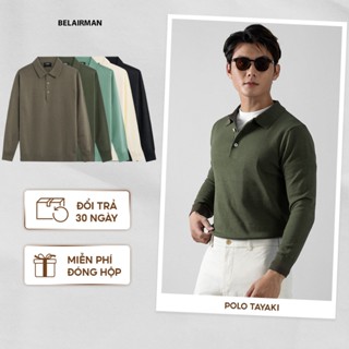  Áo polo dệt kim tay dài nam TAYAKI chất vải cotton cao cấp sang trọng thanh lịch ATTY0136 - BELAIRMAN 
