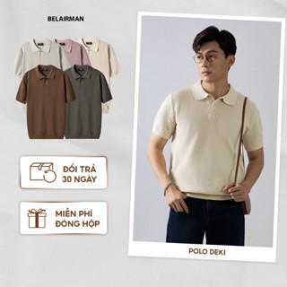 Áo polo dệt kim nam DEKI chất vải cotton kiểu dáng classic thanh lịch, sang trọng, chuẩn form - BELAIRMAN