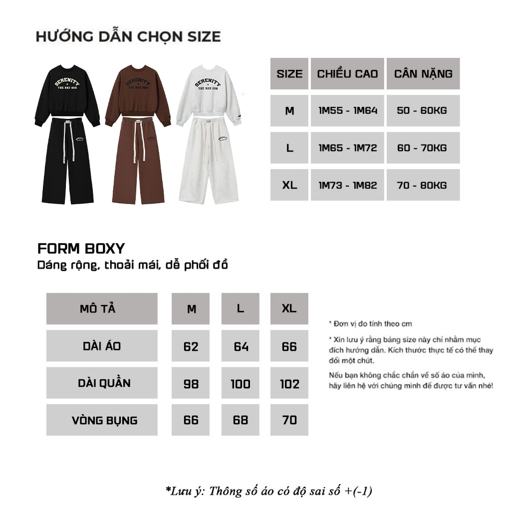 Set bộ THE BAD GOD Sweater Star Serenity Chất Liệu Nỉ Nhung Mềm Mịn Dày Dặn Ấm Áp Dễ Phối Đồ | BigBuy360 - bigbuy360.vn