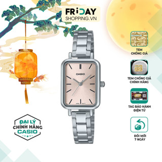 Đồng Hồ Casio Nữ LTP-V009D-4EUDF Mặt Vuông Dây Kim Loại Chính Hãng