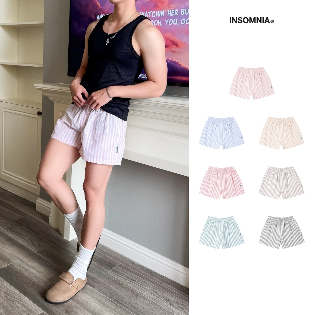 [NEW COLOR] Quần Đùi Vải Oxford Ngủ Mặc Nhà INSOMNIA - PS026